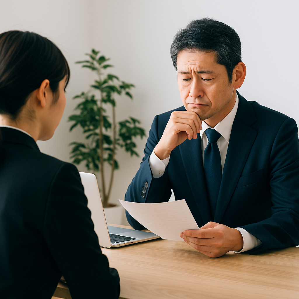 面接で困る